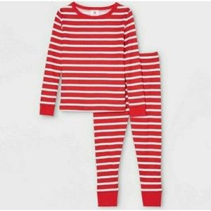 X2 Sleepwear Toddler Pajama Set Red Stripe - Size 2T
